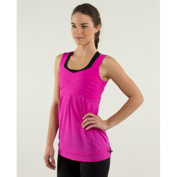 Lululemon Run Mesh Loose Tank Pink 10 NWOT - Picture 2 of 13